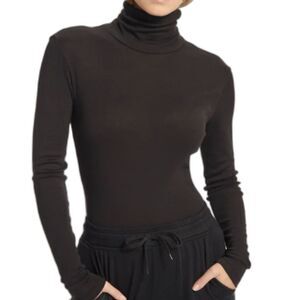 Bundle of x2 Black & Gray Courage.B Rayon Blend Mock Turtle Neck Long Sleeve XS